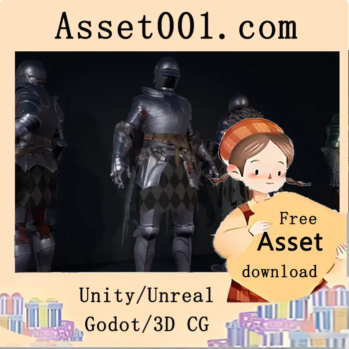 史诗骑士角色包：支持APEX布料系统与全自定义材质|Gothic Knight v4.19+