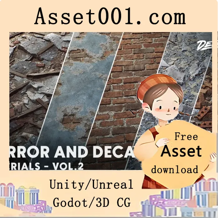 Unreal Engine 高质量城市废墟资源包：包含高清材质、可编辑贴图与动态光照场景|Horror and Decay VOL.2 - Urban Debris v4.19+