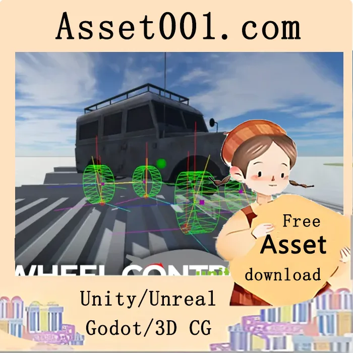 3D轮子控制器：Unity中更真实、高度可定制的车辆物理解决方案|Wheel Controller 3D v13.6
