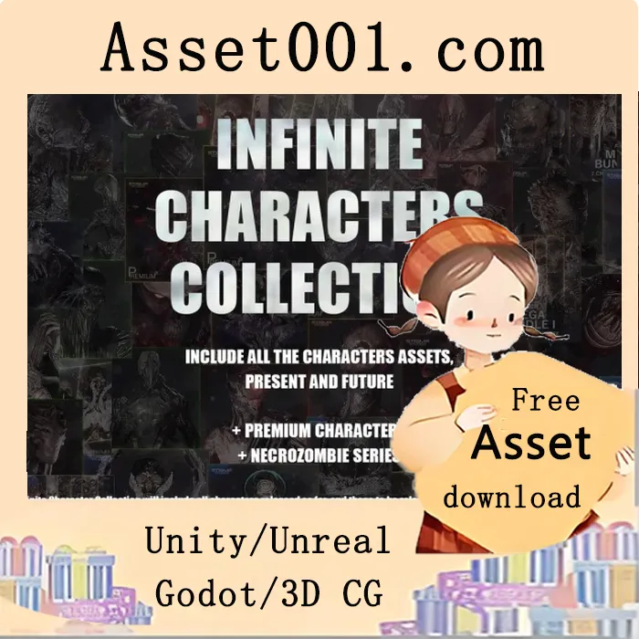 无限角色集合更新44 | 面向Unreal Engine开发者的角色资产包|Infinite Characters Collection - Game Assets + Extra v4.27+