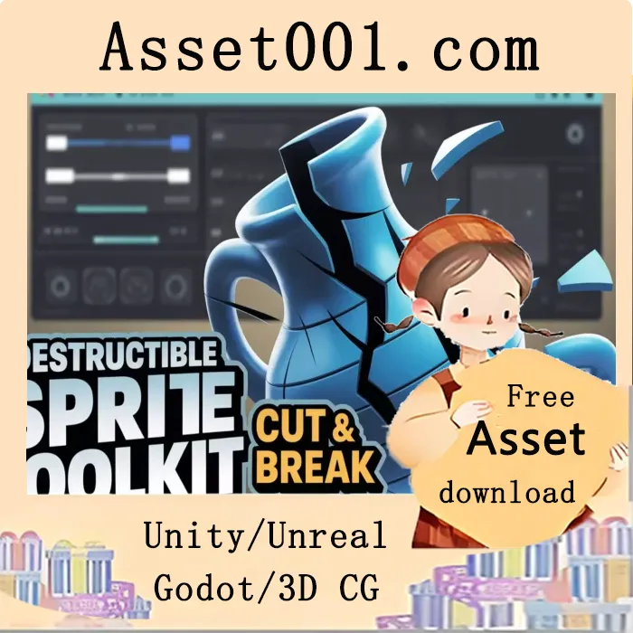 Unity 2D角色动态破坏工具包：支持切割、破碎与物理驱动的实时破坏效果|Destructible Sprite Toolkit – Cut & Break 2D v1.2