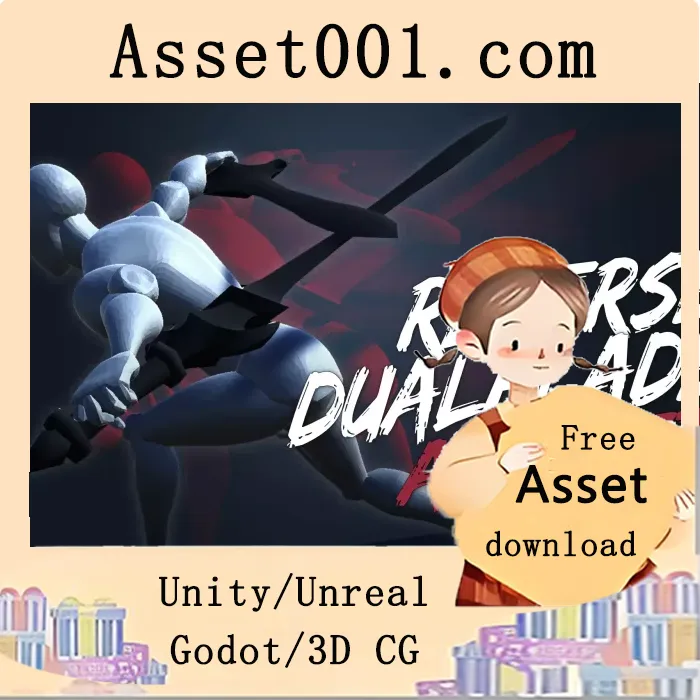 反向双刃角色动画集：RPG主角/BOSS怪物/剑士暗骑士完整动画列表|ReverseDualBlade Animset v1.1