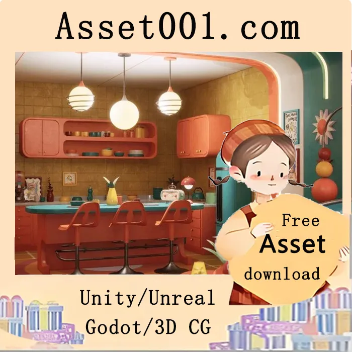 复古波普艺术生活空间环境包|Retro Pop Art Living Space Environment 5.7