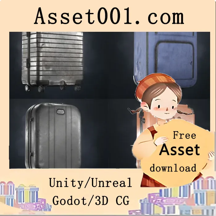 高质量行李箱、手提包资产包 - 包含音效、粒子与物理效果，游戏即用|Props - Luggage, Suitcases and Handbags - Vol 1 v5.1+