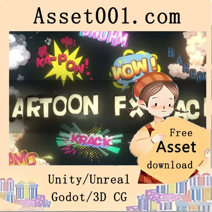 卡通风格3D粒子特效包 v1.0.4——40+种可定制漫画特效预制件|Cartoon FX Pack 3D v1.0.4