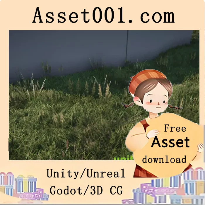 支持HDRP的Unity逼真草丛资源包|Grass Pack v1.4