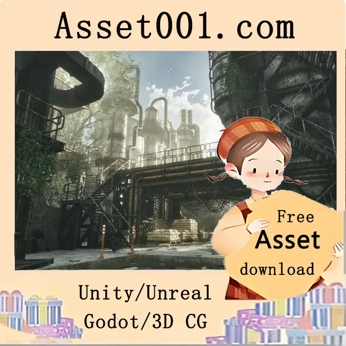 即插即用的工业工厂场景包：模块化设计，高质量资产，含演示地图与动态光照|Industrial Factory 5.6