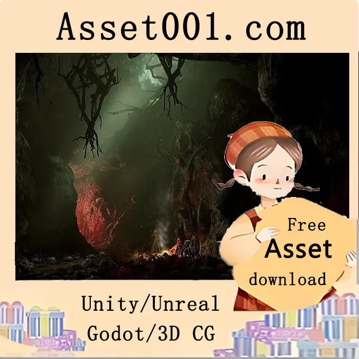 Deadly Caverns 模组资产包：恐怖洞穴系统与腐朽道具集合|Deadly Caverns - Modular Asset Pack 4.27+