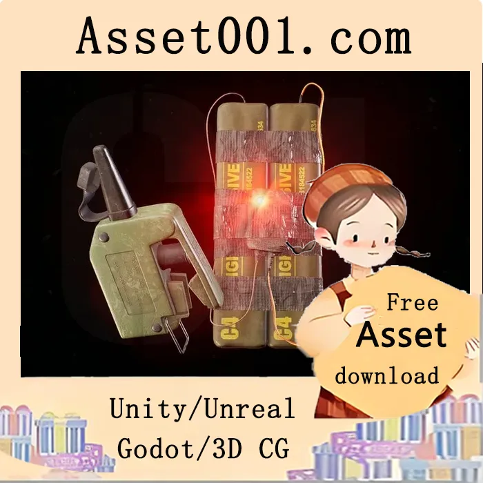 带有FPS动画的C4炸弹资源包|C4 Bomb With FPS Animations