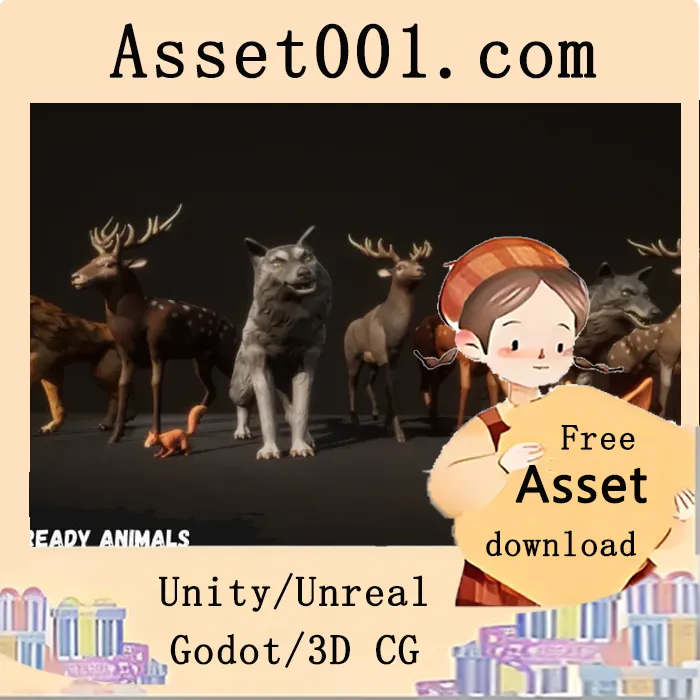 终极动物包：包含AI行为的 deer、wolf、squirrel 等动物资源|Ultimate Animal Bundle (Animal, Animals, Deer, Wolf, Squirrel, Animal AI, Farm) v5.3+