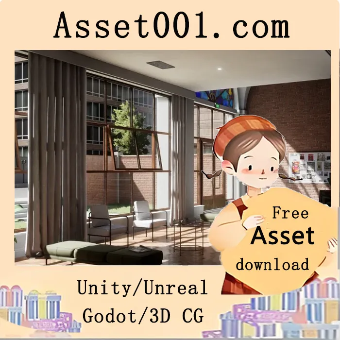 现代风格艺术馆场景资源包详解|Contemporary Art Gallery v5.1+