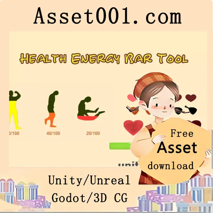 Unity健康与能量条工具：无需代码实现动态状态UI|HealthEnergyBarTool v1.2