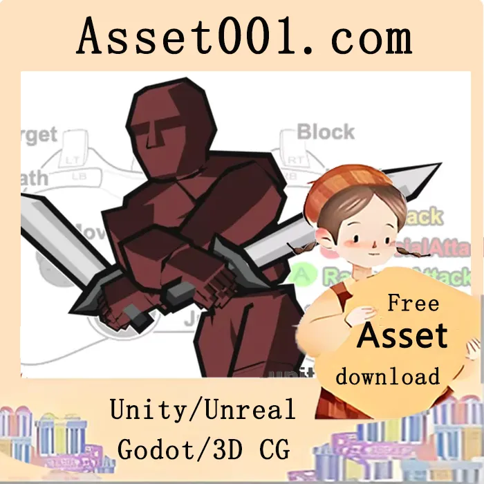 Unity Mecanim战士动画包：39个精修动作与Xbox 360手柄控制器完整集成|Swordsman Warrior Mecanim Animation Pack v2.3.1