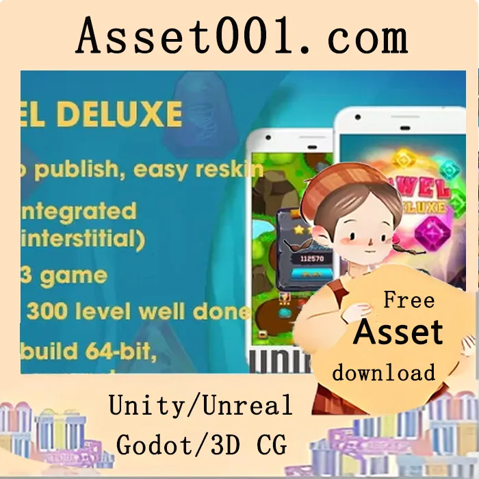 Jewel Deluxe——Unity完整项目（支持Android、iOS及AdMob）|Jewel Deluxe - Unity Complete Project (Android + iOS + AdMob) v1.0