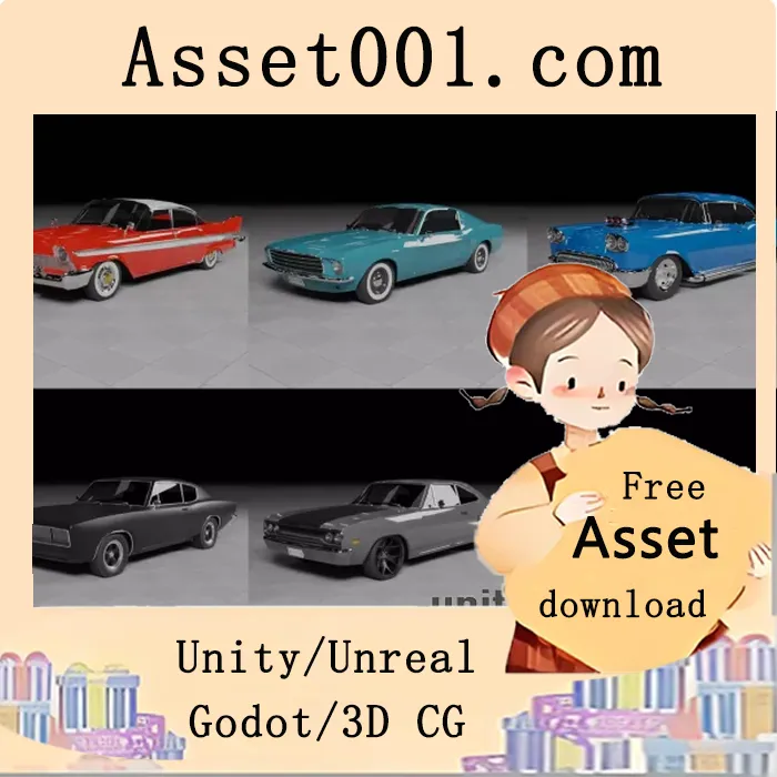 50、60、70年代汽车包（6辆）|50s, 60s and 70s Car Pack (6 Cars) v1.0