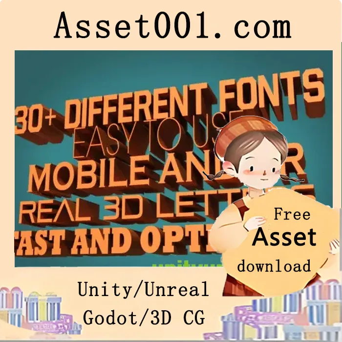 Unity 3D字体引擎：实现游戏中的真实3D文字效果|3D Font Engine v1.2