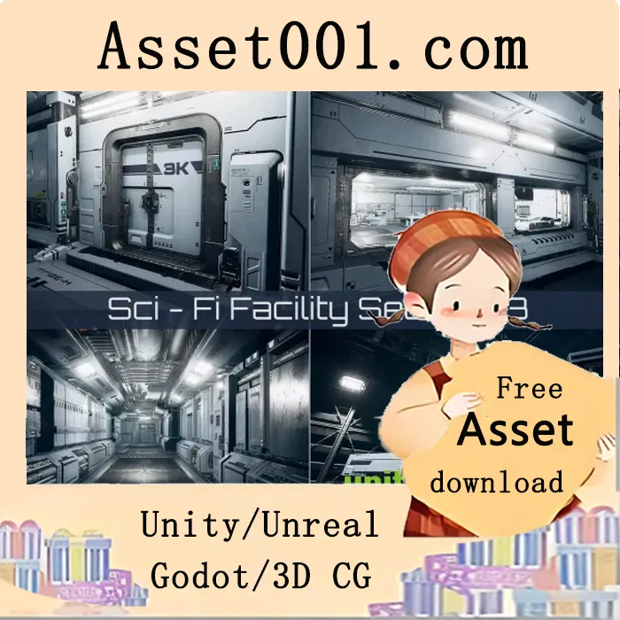 Unity科幻设施套装Sector 43：330+高精度模型资源包|Sci-Fi Facility Sector 43 v1.2