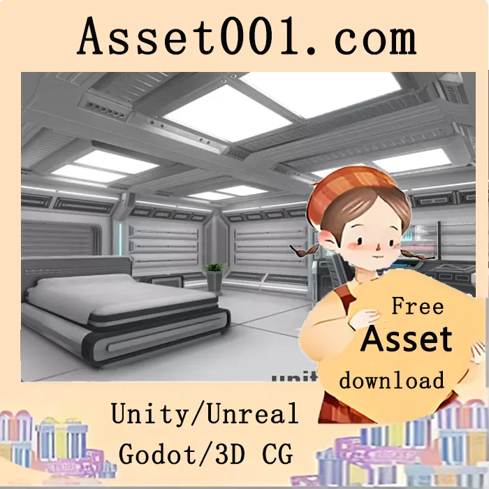 科幻风格室内包 - 支持Unity 2018.4.23及以上版本|Sci-Fi Interior Pack v1.01