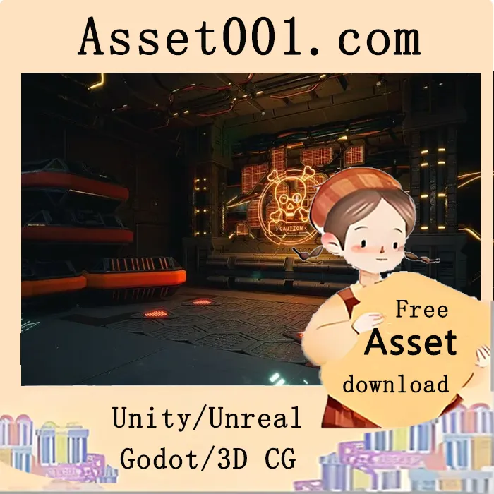 Unity/Unreal 科幻室内场景包：模块化设计、4K材质与可定制特效|Sicka SciFi Interior 2