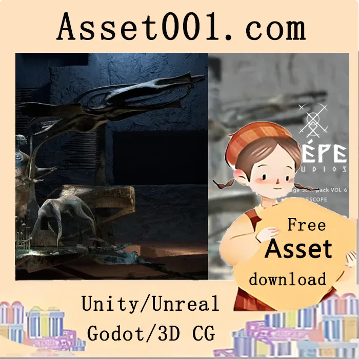 Unity Vintage SciFi 包 VOL6：受安提基特拉装置启发的望远镜资源包|Vintage SciFi pack VOL6 Telescope v4.27+