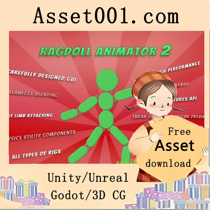 Ragdoll Animator 2：轻松构建物理角色，实现逼真动态行为|Ragdoll Animator 2 v1.0.4.1 (19 Feb 2026)