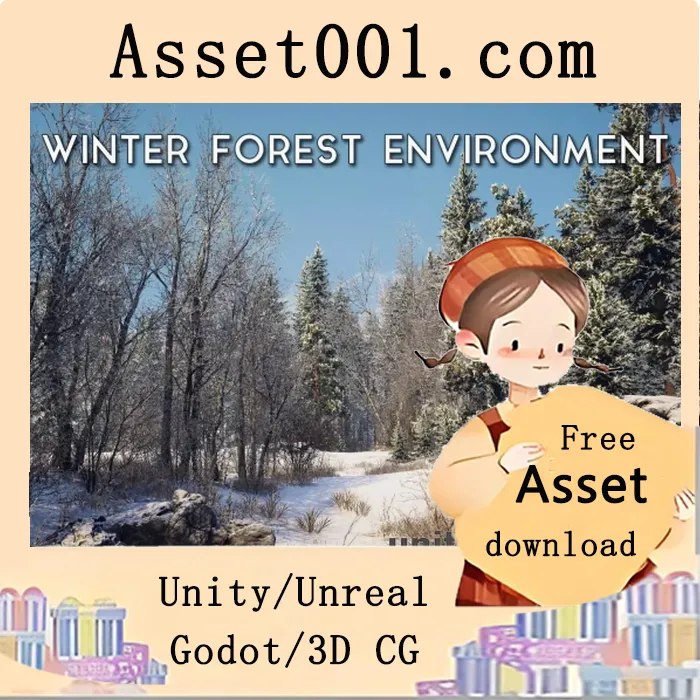 Unity植被包：包含140多个预设的冬季森林场景资源|Winter Forest Environment v1.1.2