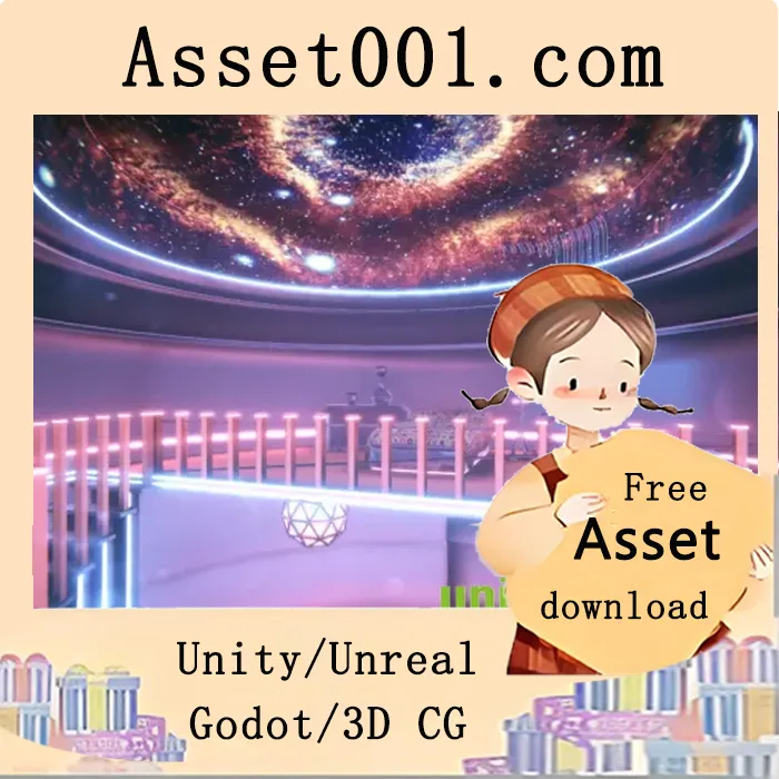 Unity 2019.1 LW渲染管线科幻霓虹室内场景资产（含48个预制件）|Sci-fi Neon Room v2.0