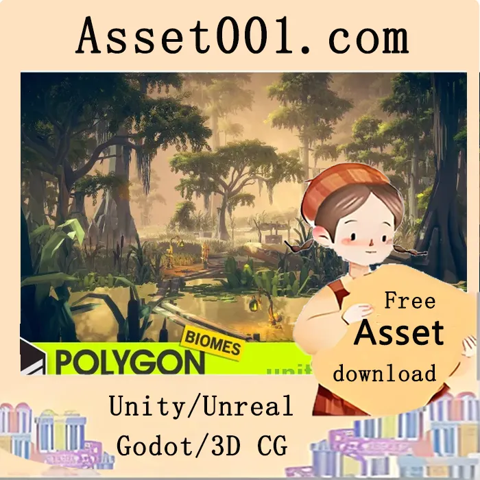 POLYGON Swamp Marshland - Nature Biomes - Low Poly 3D Art by Synty v1.02