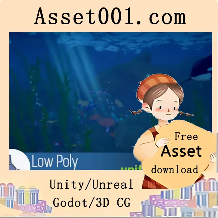 低多边形水下场景包：打造惊艳水下世界|Low Poly Underwater Pack v1.02