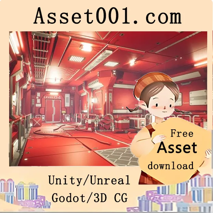 Sci-Fi Corridor - Low Poly Environment 5.7