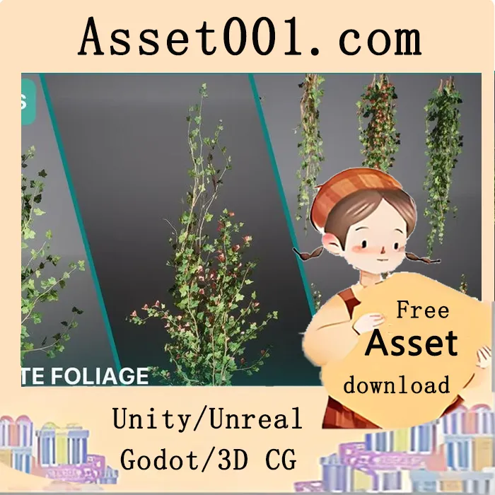 Nanite植被卷5：纯网格攀爬植物集合|Nanite Foliage Vol5 Climbers