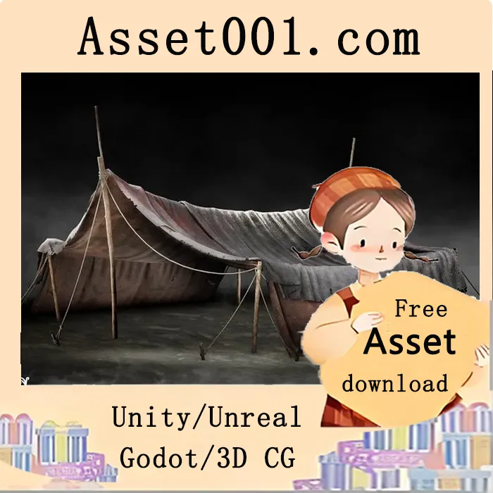 中世纪营地装备包：3款独特帐篷与睡袋，支持自由定制|Medieval Props Vol. 2 - Tents