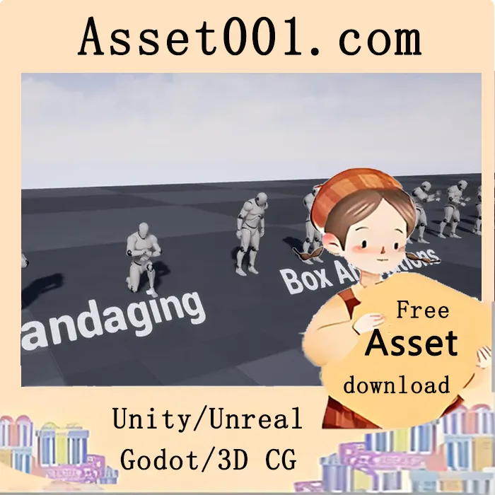 Unity空闲动画包 5.1+：包含36个空闲动画，适用于生存、钓鱼、模拟类游戏|Idle Animset Pack 5.1+