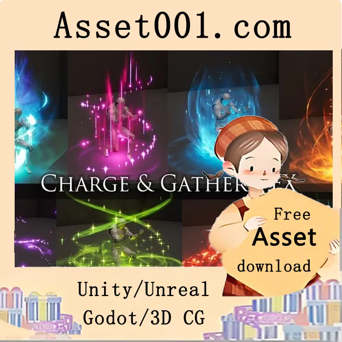 Charge and Gather VFX 5.2+ 特性详解：12种独特特效，支持动态时长与FinalBoost终极强化效果|Charge and Gather VFX 5.2+