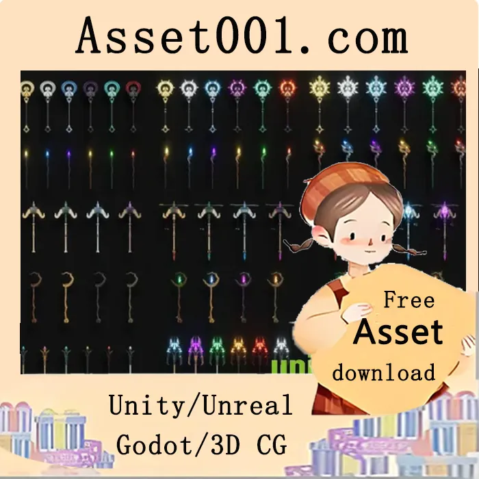 Stylized Staves - RPG Weapons (UE) v4.24+
