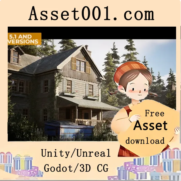 Freshcan 3D团队打造的村庄房屋包，包含详细房屋模型与室内家具|Village Houses Environment ( Village , Village House Interior , Modular Town ) v5.7