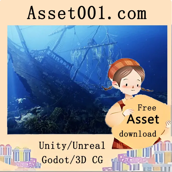 海底沉船环境包，包含180+个独特模型，支持AAA级细节与游戏级优化|Underwater Sunken Ship Environment ( Underwater Sunken Ship Ship Underwater ) 5.5