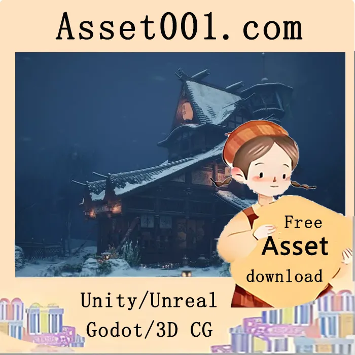 日本古籍图书馆场景包：包含218个独特模型的高质量游戏级环境|The Ancient Library Environment ( Japan Japanese Ancient Library Library ) 5.5