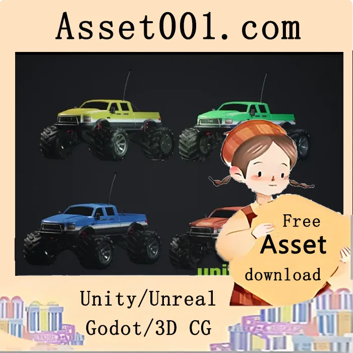 基于Unreal引擎默认车辆系统的可驾驶遥控车（带灯光、自定义泥土与涂装）|Drivable RC Car v4.25+