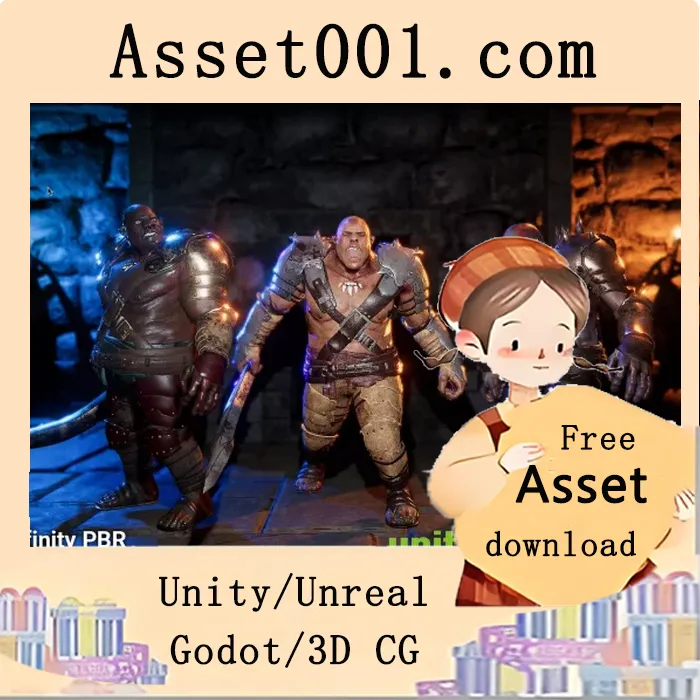 Unity引擎兼容版本2020.3.33及以上：附带可定制物质材质的 troll角色包|Troll Character RPG Fantasy PBR - Fantasy RPG v4.3.2