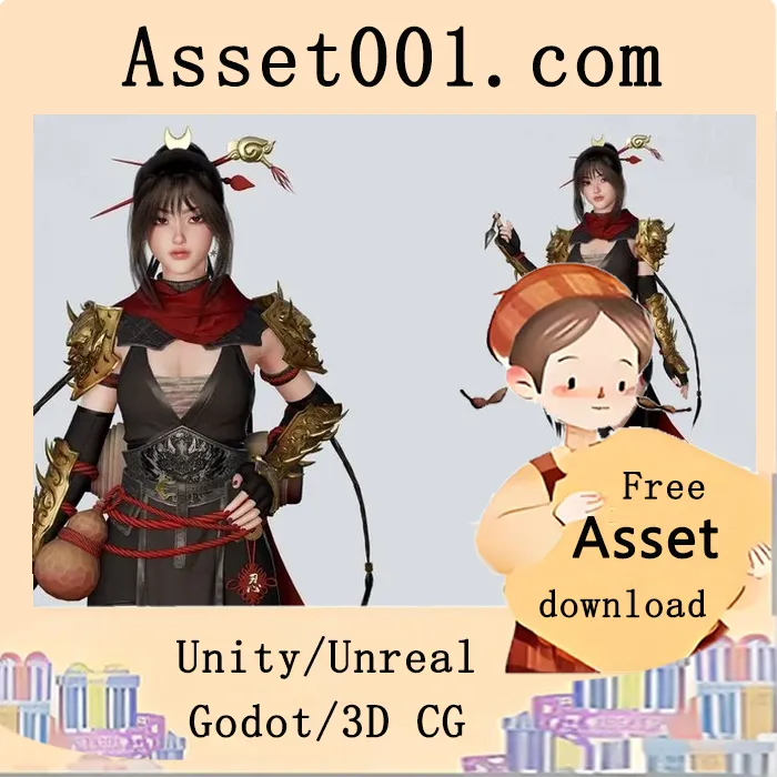 Akane忍者女孩模型特性介绍|Shinobi Girl Akane