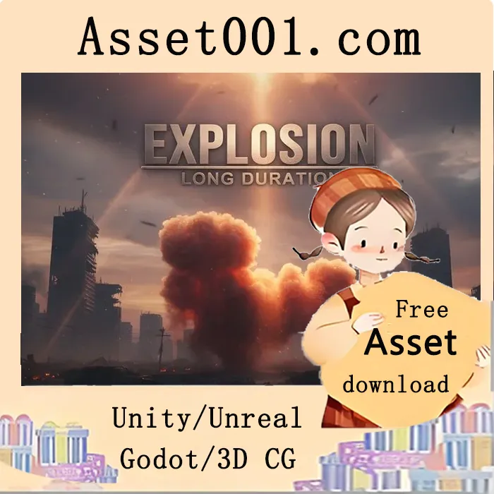 Unreal Engine 5.5及以上版本专用长时持续爆炸VDB特效包|Explosions Long Duration Vdb Effects Pack 5.7