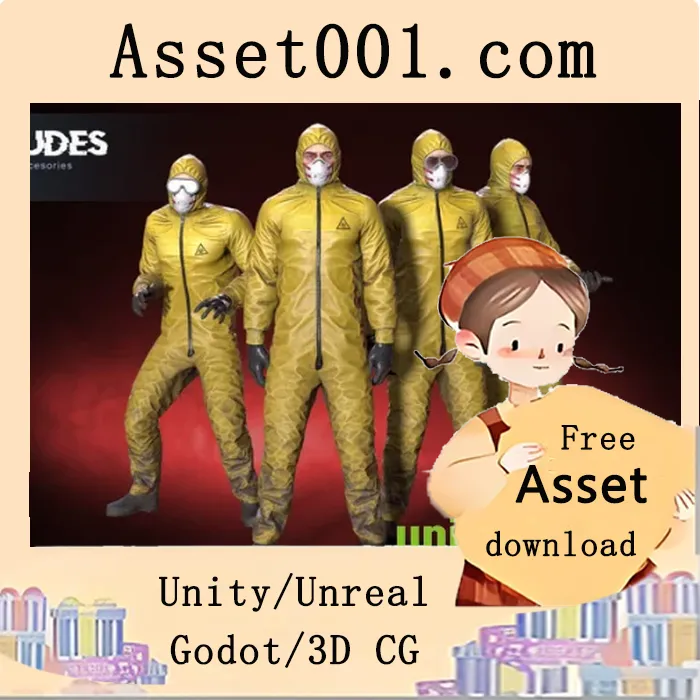 高帧率医疗工作者角色模型，支持Epic骨骼，可定制颜色与配件，含移动端材质|Medical Worker 01 v4.18+