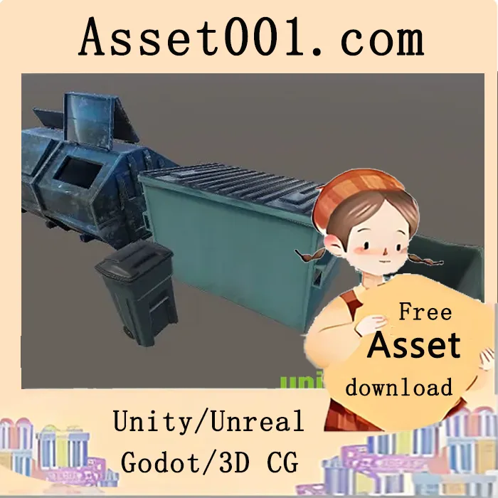 Detailed Trash Containers