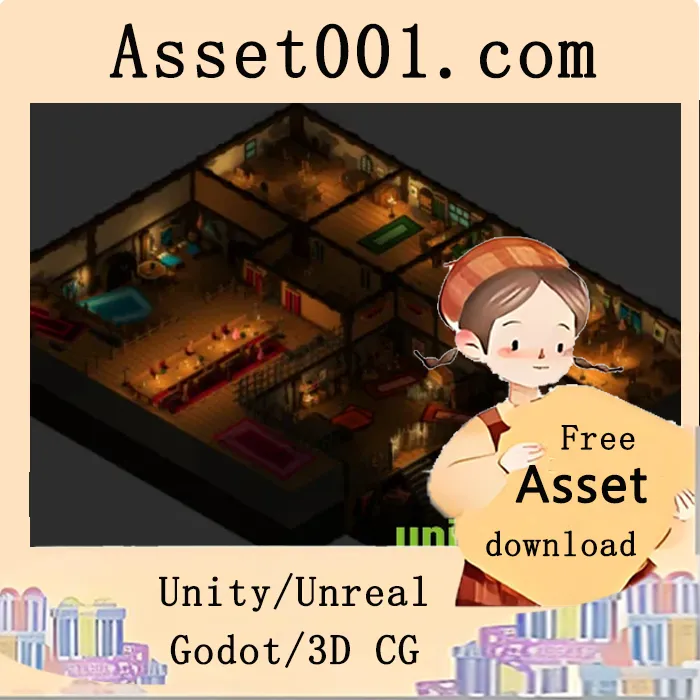 低多边形卡通风格中世纪室内资产包，适用于移动端、PC及其他平台|Medieval Interior Pack - Lowpoly Cartoon Asset v1.0