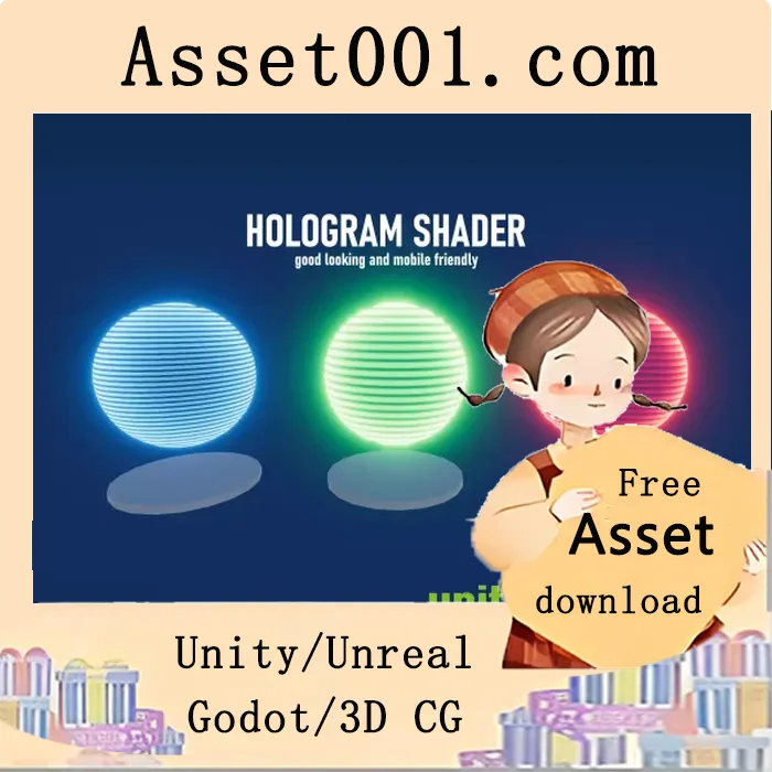 基于PBR的简易高效全息特效Shader（支持LWRP/URP）|Hologram (LWRP / URP) v1.1