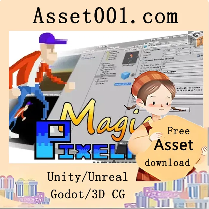 魔法像素化工具：几秒钟生成高质量像素艺术动画精灵片（Sprite Sheet）|Magic Pixelator v1.0