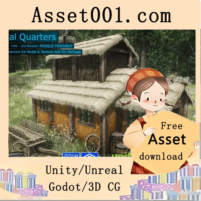 Unity资产包：打造色彩丰富、独特的中世纪建筑与城镇|Royal Quarters v1.4