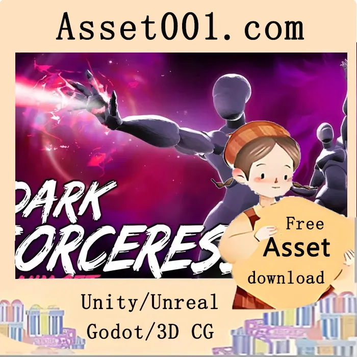 Unity资产商店推荐：DarkSorceress动画集（72+动画，适用于巫师、法师角色）|DarkSorceress AnimSet v1.0