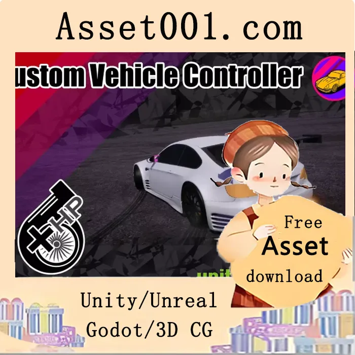 Unity自定义车辆控制器包：轻松集成复古赛车物理引擎|Custom Vehicle Controller v3.0.0